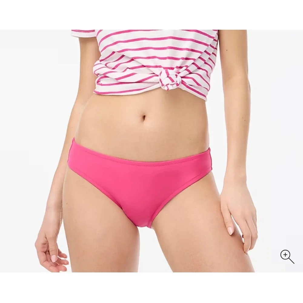 J.‎ Crew Bikini Bottom Hot Pink Swim Suit Low Rise Classic Size S